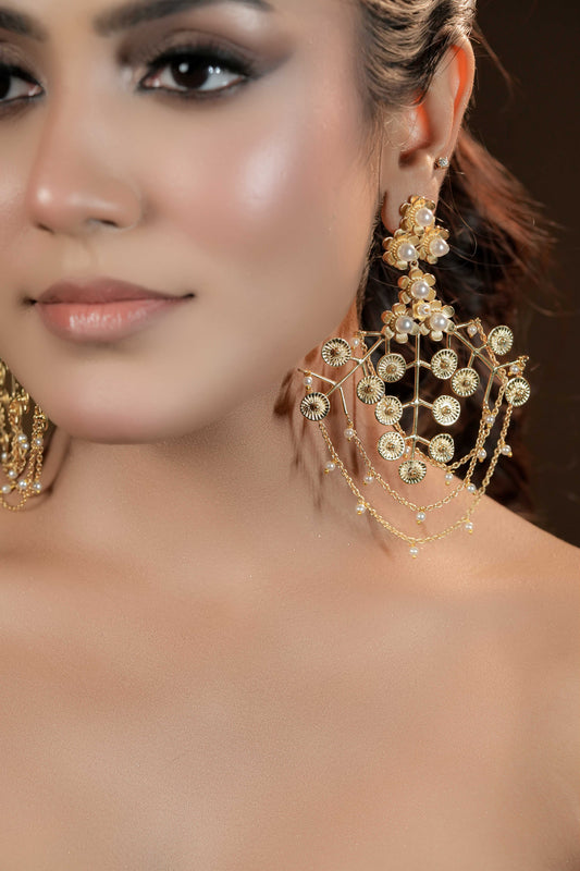 Statement chandelier earrings
