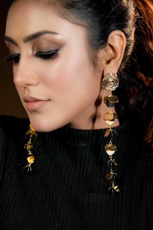 Golden flower danglers