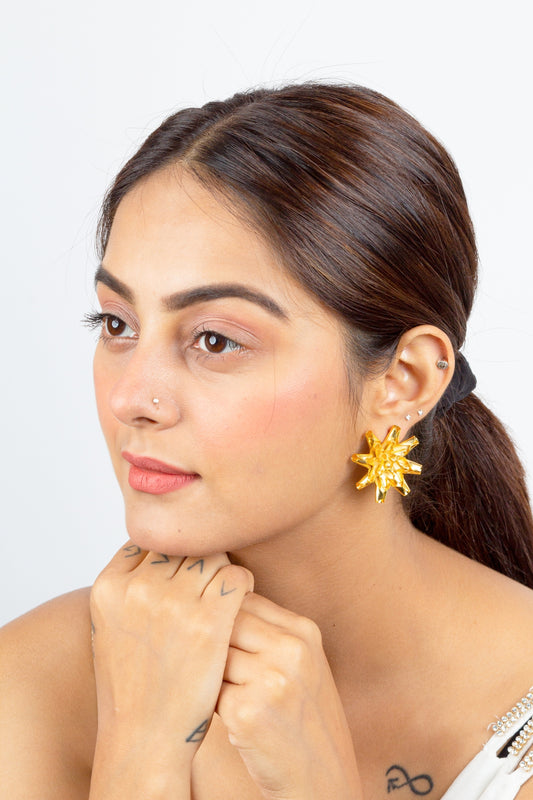Starfish Golden Earrings