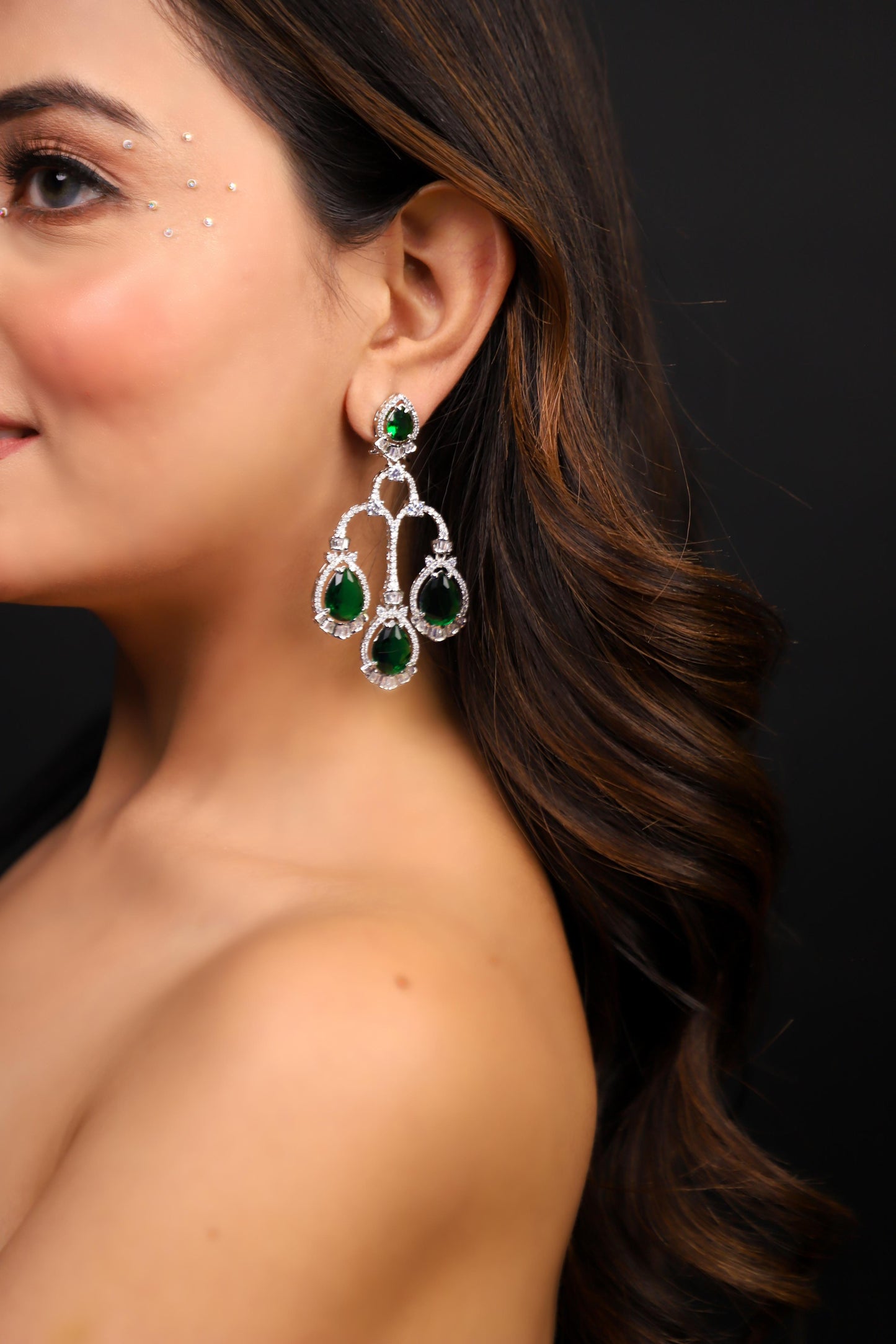 Green Emerald Earrings