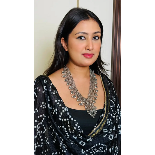 Oxidised Ghungroo Necklace