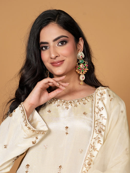 Green and Pink Shaadi Waala Jhumka