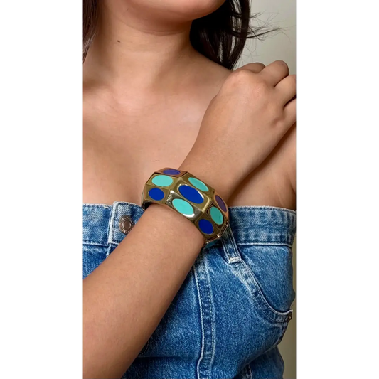 Blue Stainless Steel Kada