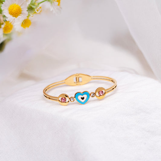 Heart Evil Eye Bracelet