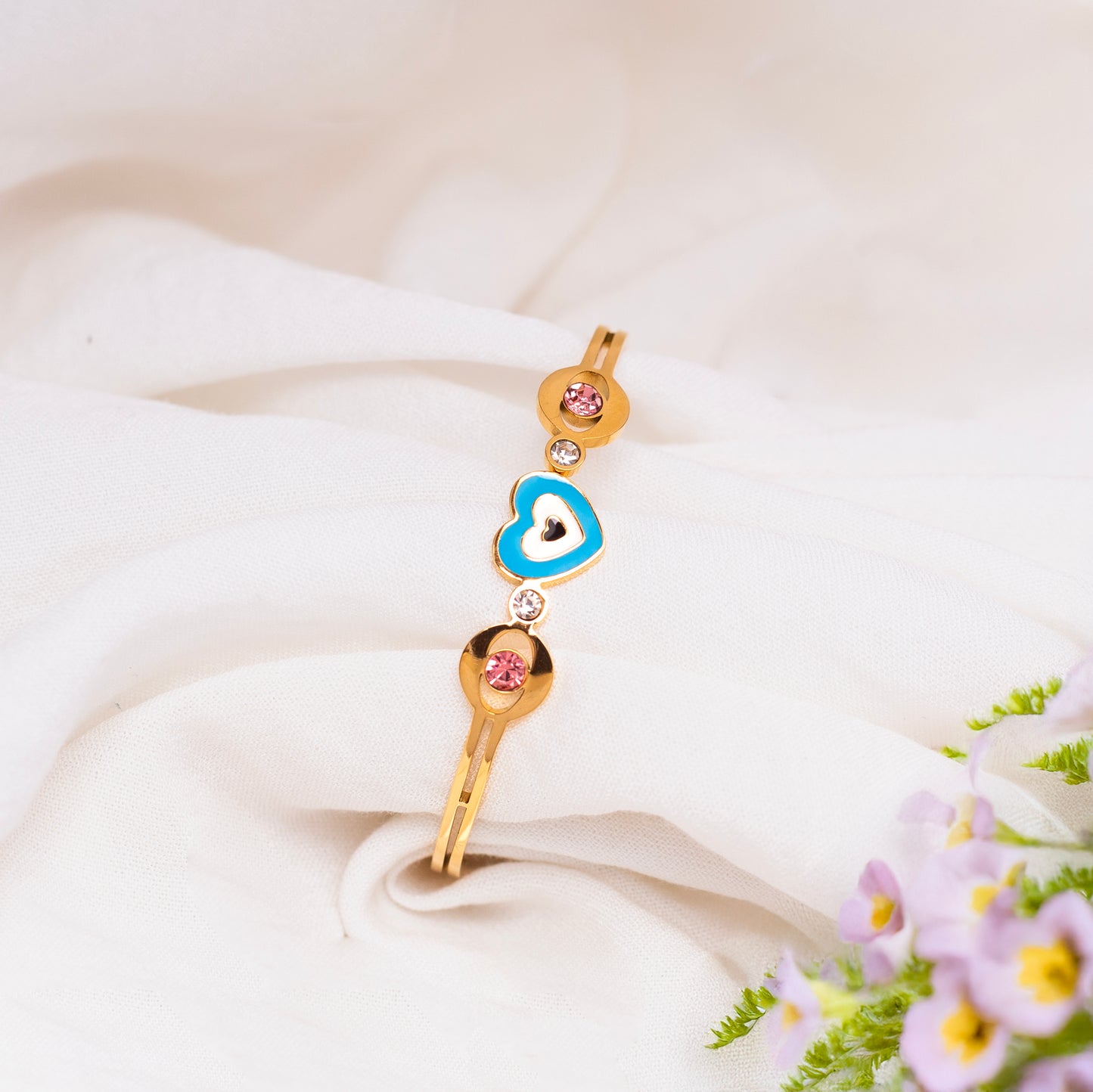 Heart Evil Eye Bracelet