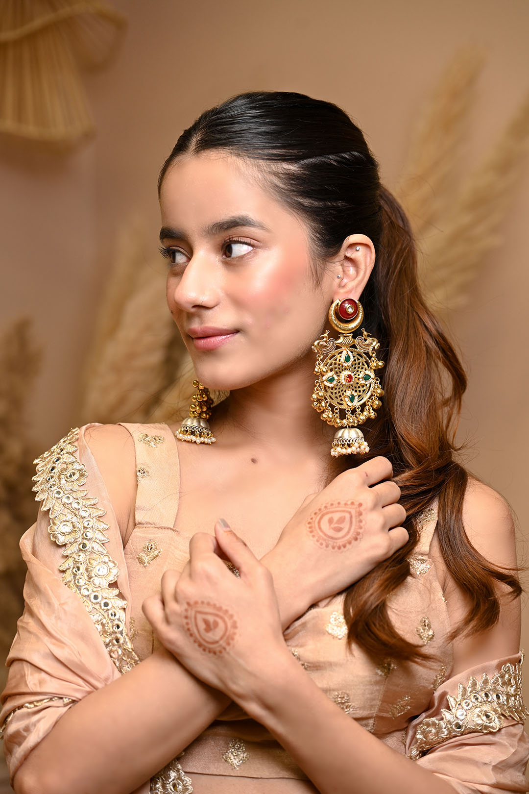 Red & Green Shaadi Waale Jhumke