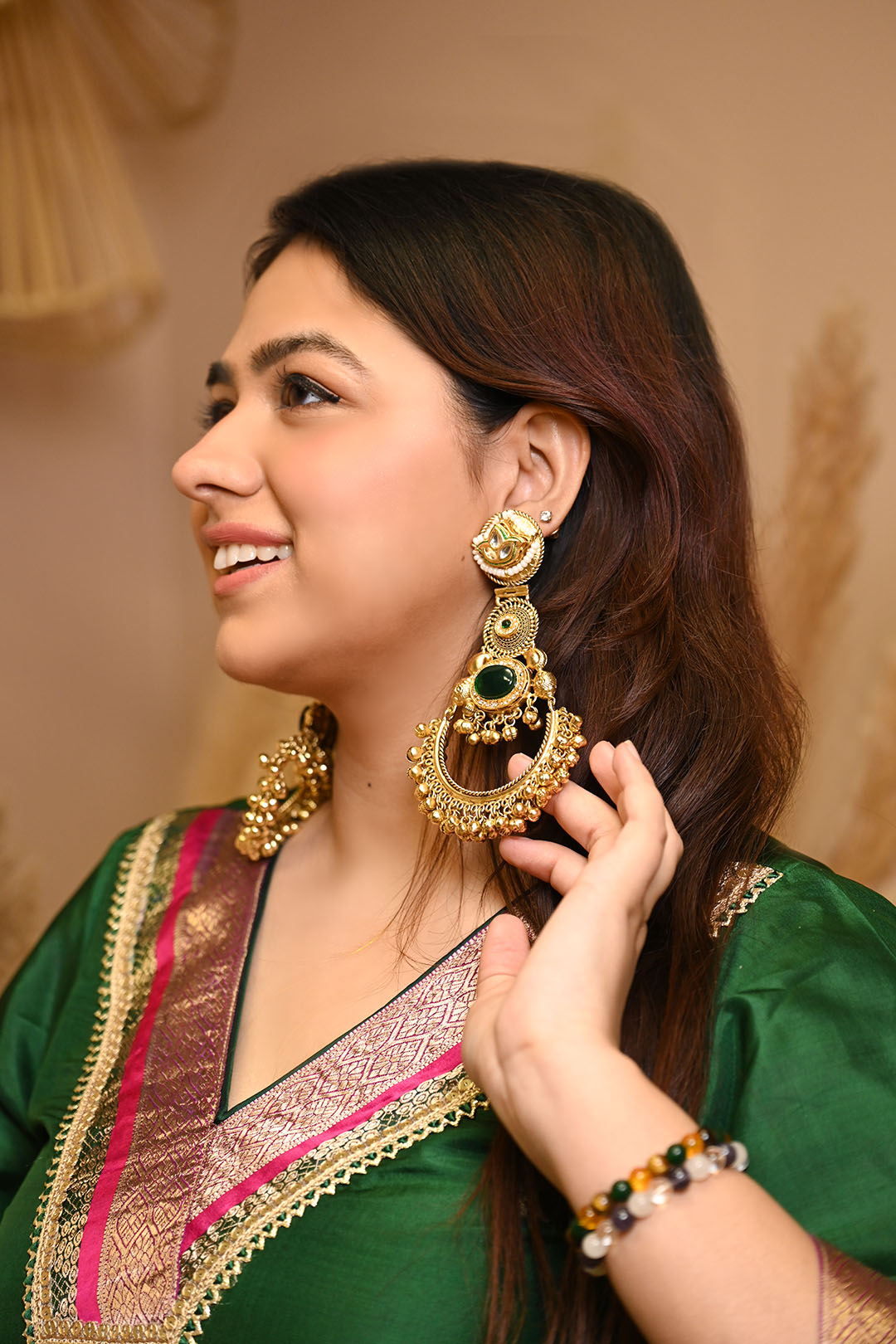 Oversized Oxidised Danglers