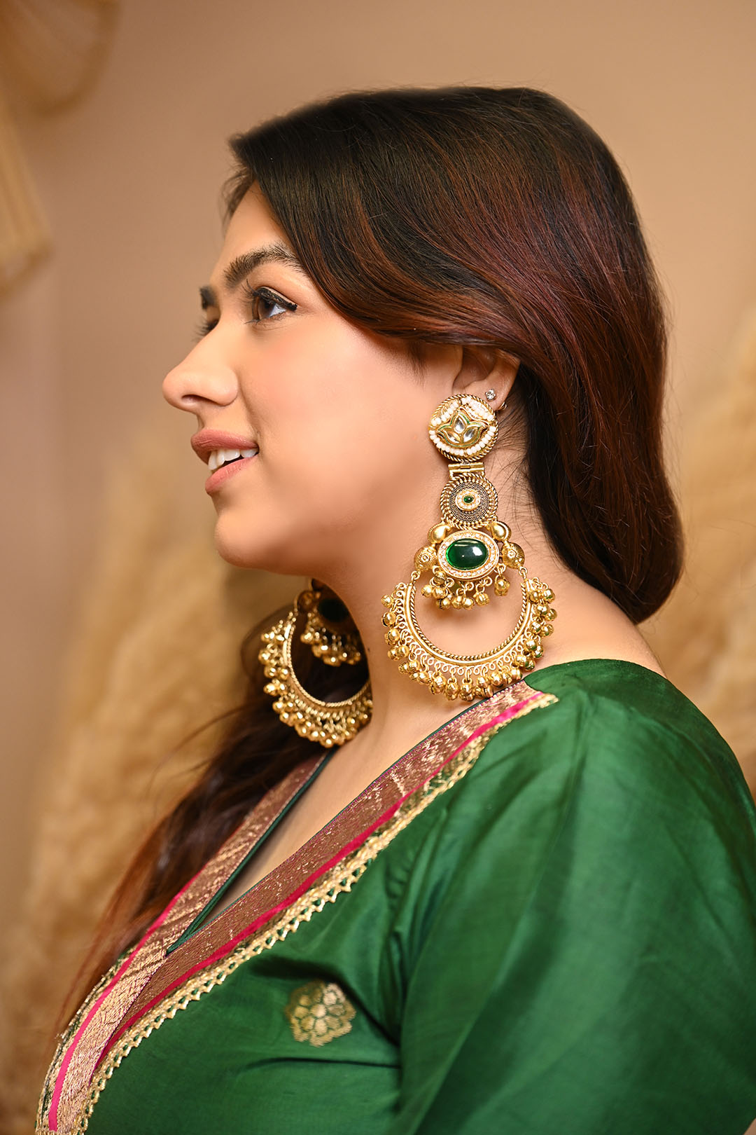 Oversized Oxidised Danglers