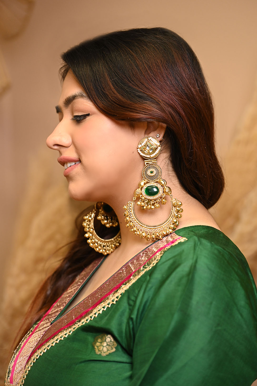 Oversized Oxidised Danglers