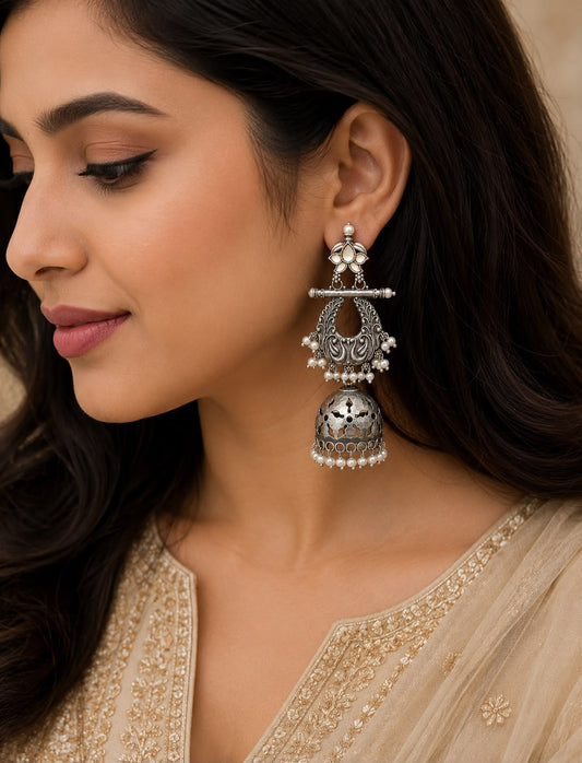 Oxidized Jhumkis