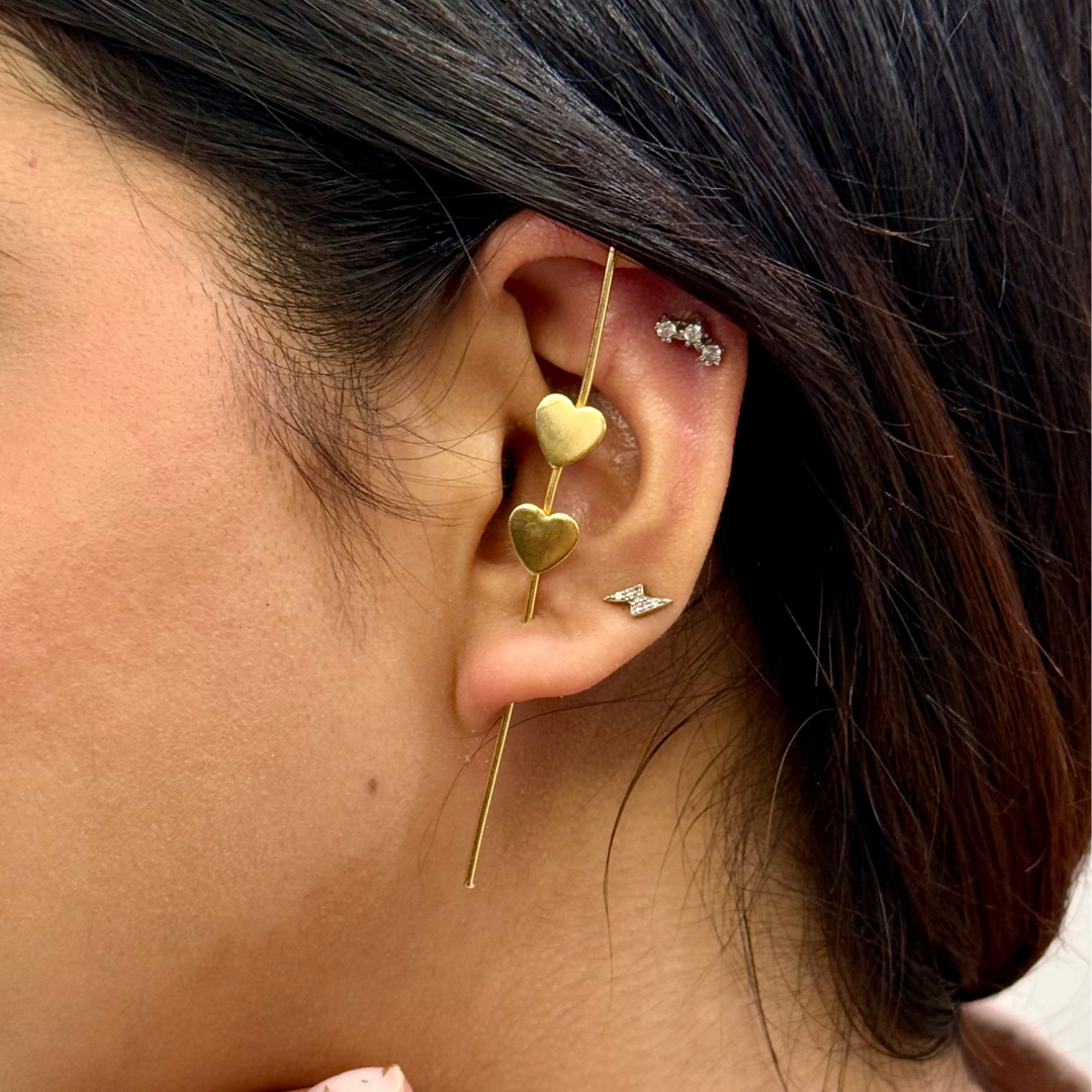 Heart Ear Cuffs