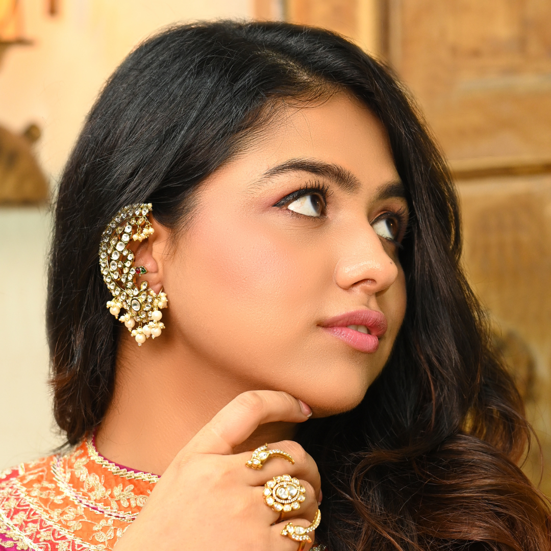 Kundan Ear Cuffs