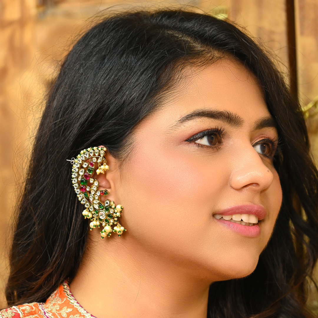 Kundan Ear Cuffs