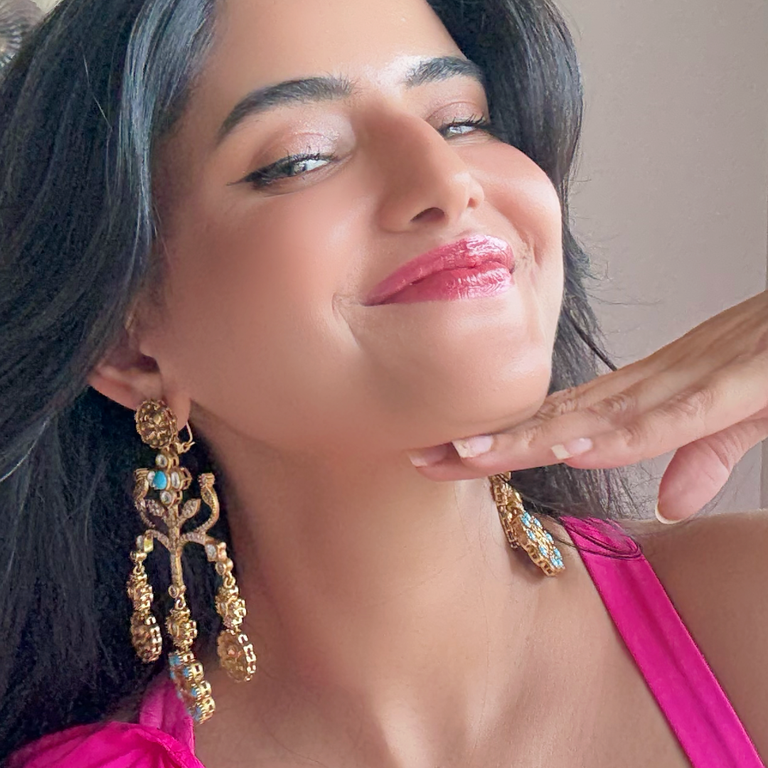 Sabyasachi Inspired Golden Danglers
