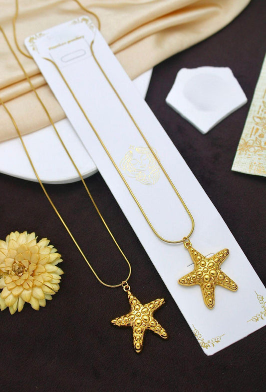 18k Gold Plated Starfish Necklace