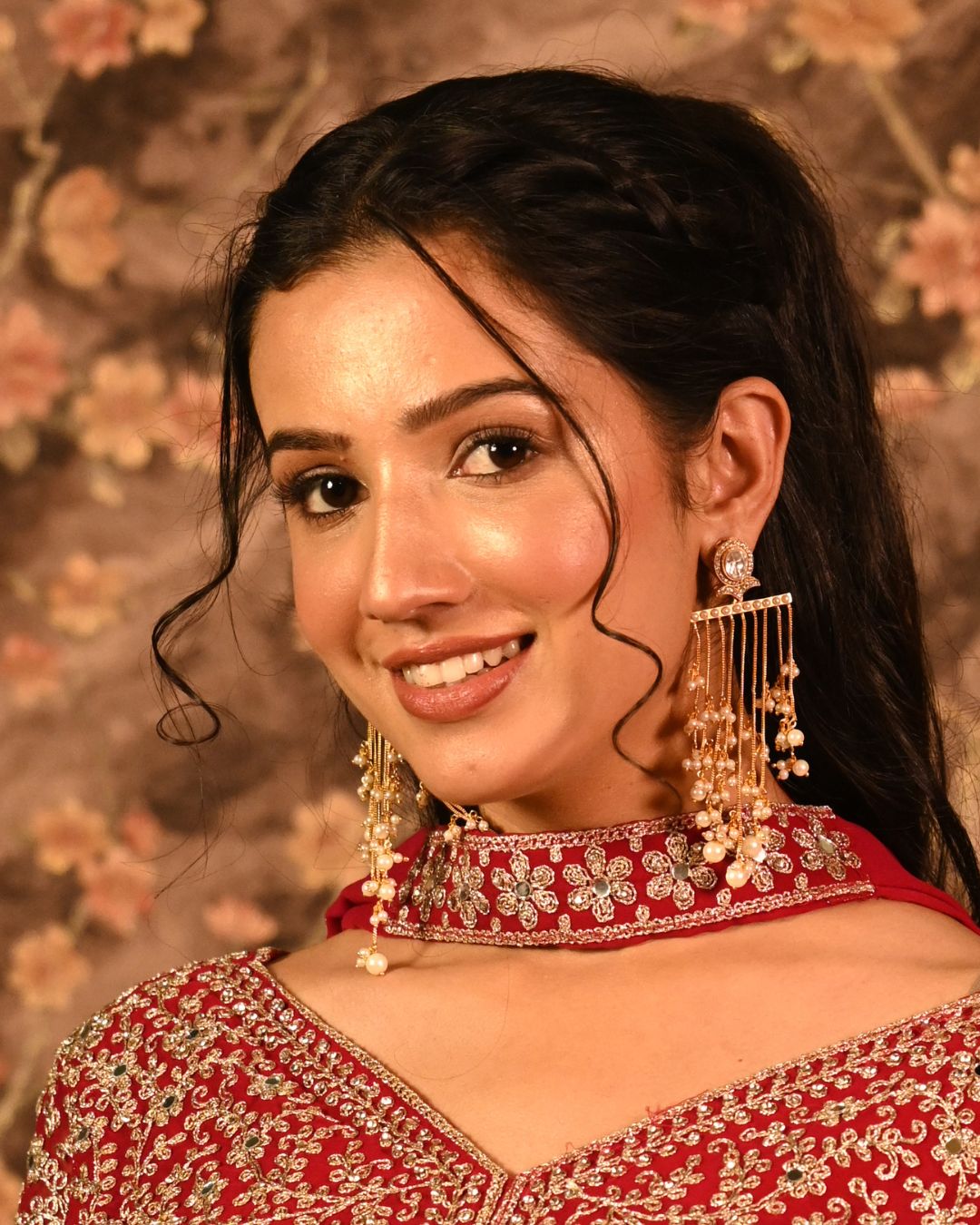 18K Gold Plated Chandelier Earrings