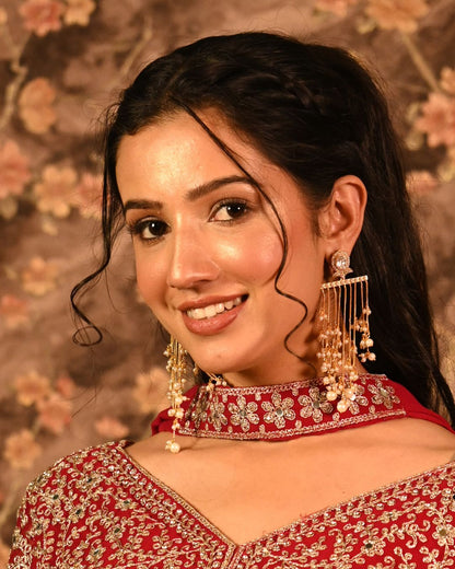 18K Gold Plated Chandelier Earrings