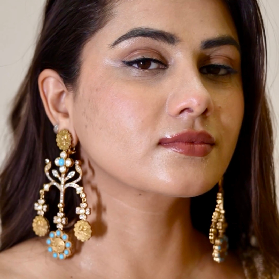 Sabyasachi Inspired Kundan Danglers