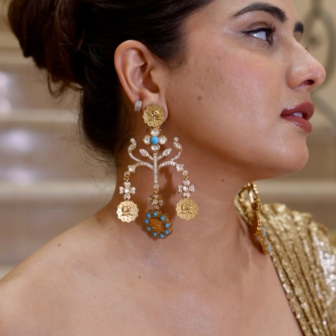 Sabyasachi Inspired Kundan Danglers