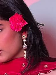 Gold plated pearl danglers