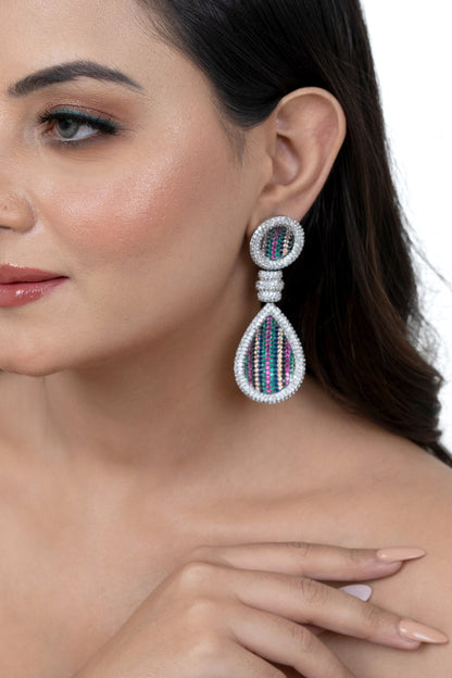 Multicoloured Long Danglers