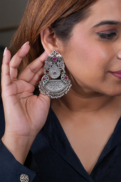 multi-coloured bird Earrings