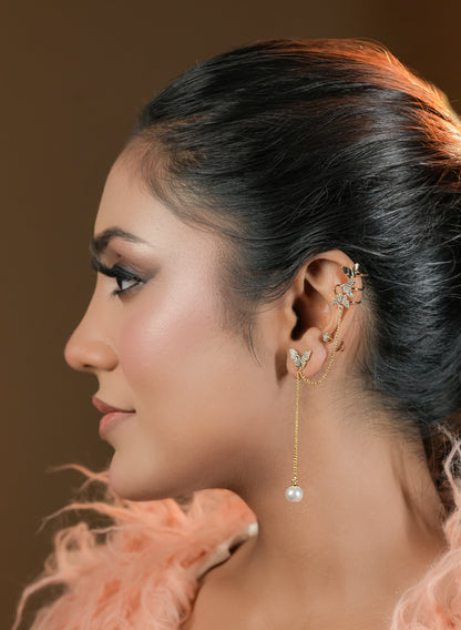 Butterfly Ear cuff (left ear)