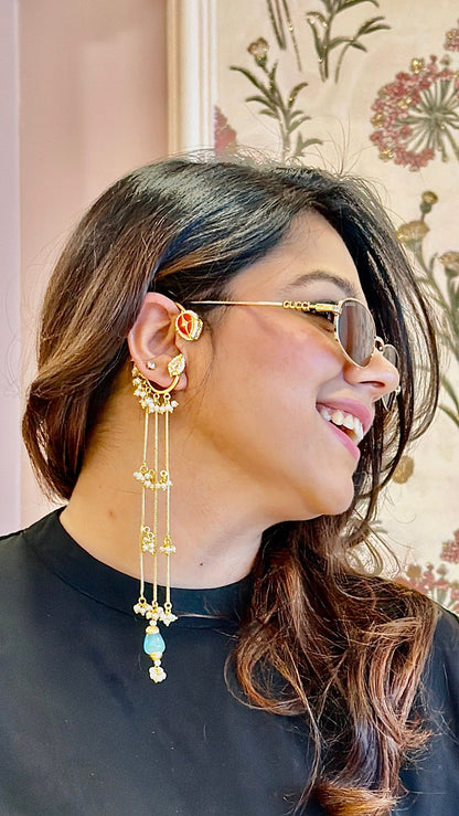 Kashmiri ear cuffs