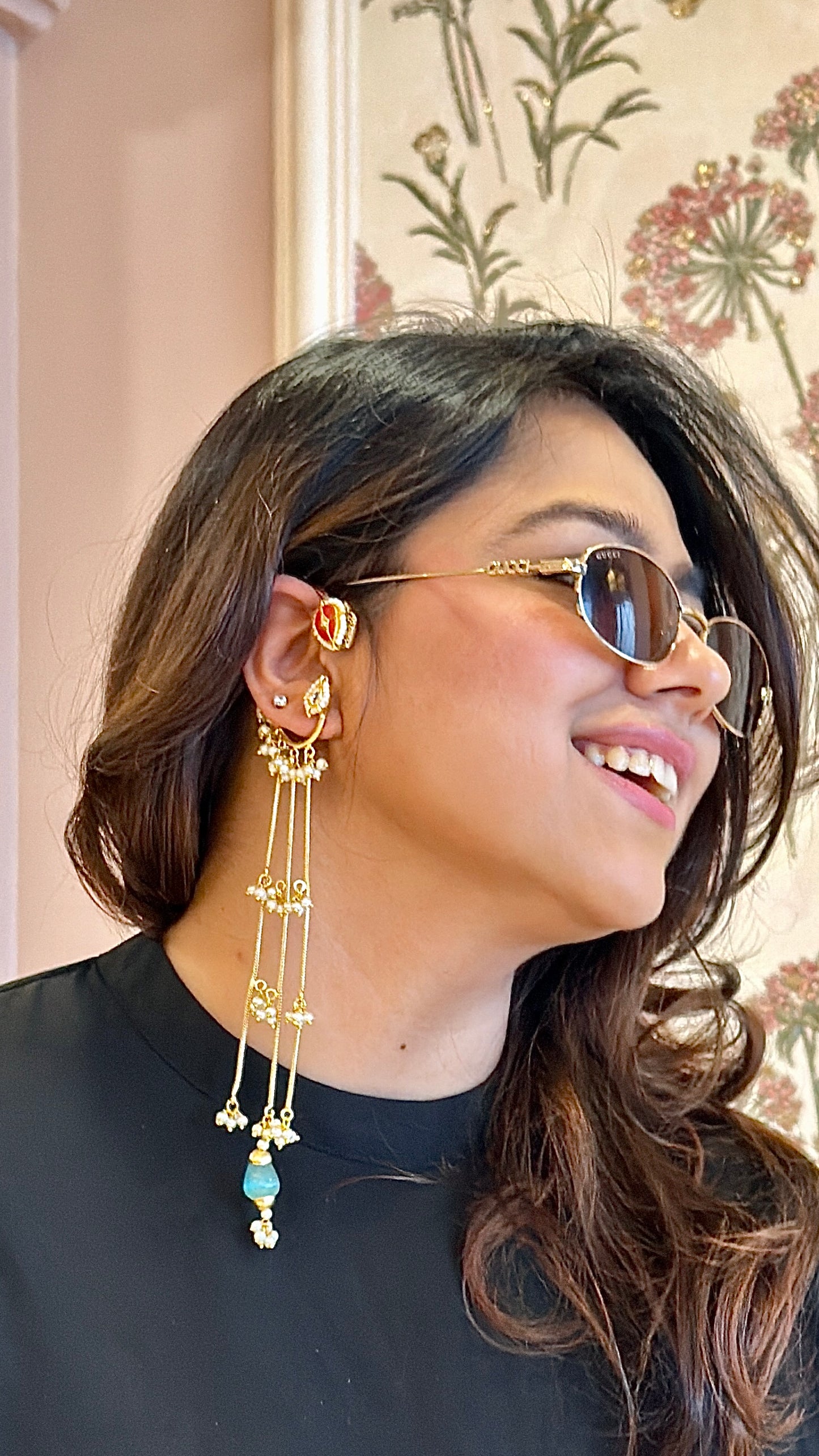 Kashmiri ear cuffs
