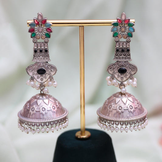 Multicolored jhumkis