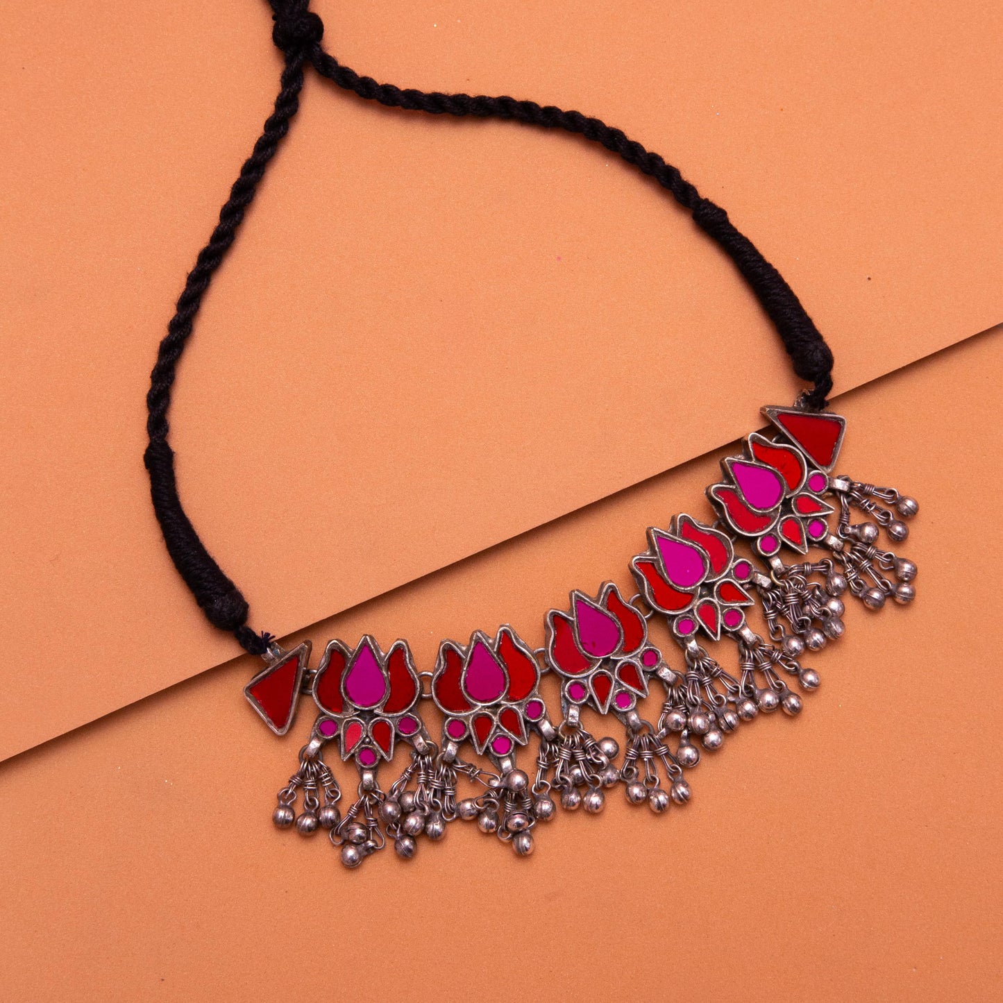 Pink Lotus Necklace