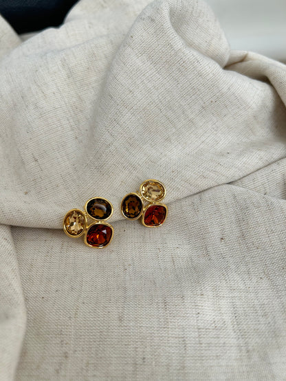 Colored Gemstone Earrings