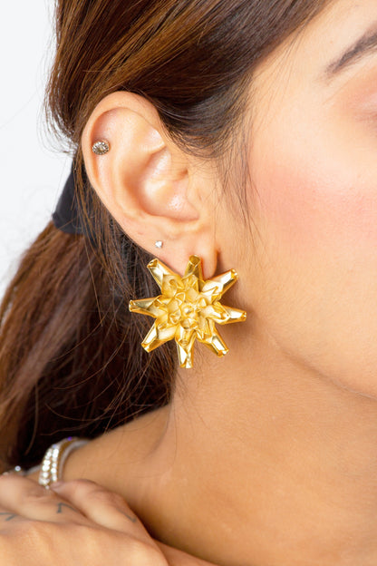 Starfish Golden Earrings