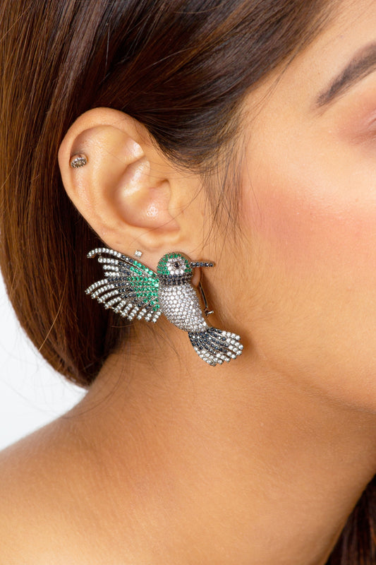 Bird Zircon Earrings