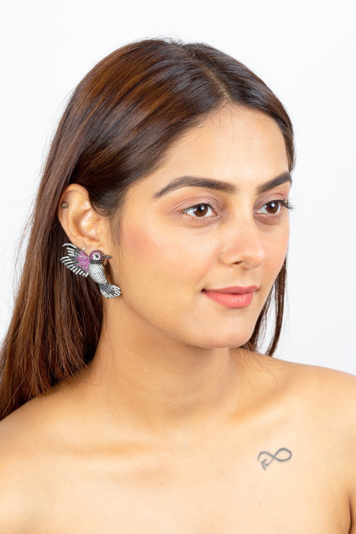 Bird Zircon Earrings