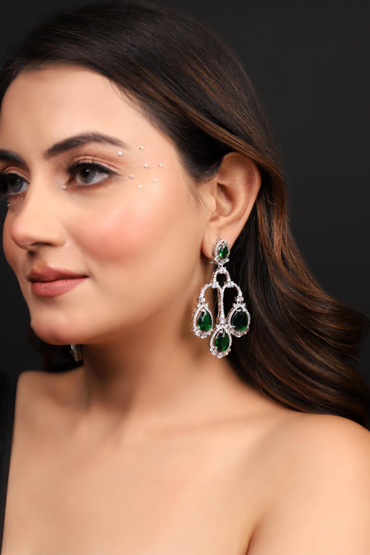 Green Emerald Earrings
