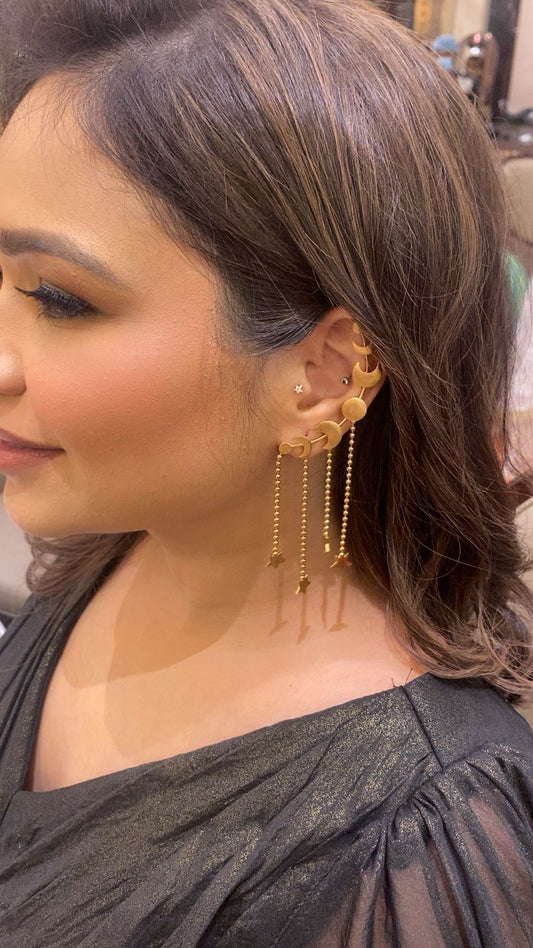 Chand tara ear cuffs (pair)