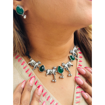 Emerald Green Nandi Necklace
