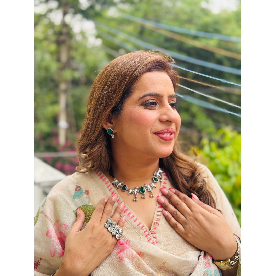 Emerald Green Nandi Necklace