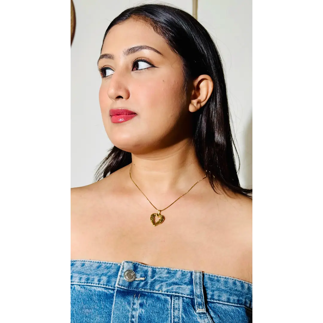 18K Gold Plated Heart Necklace