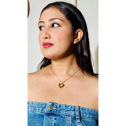 18K Gold Plated Heart Necklace