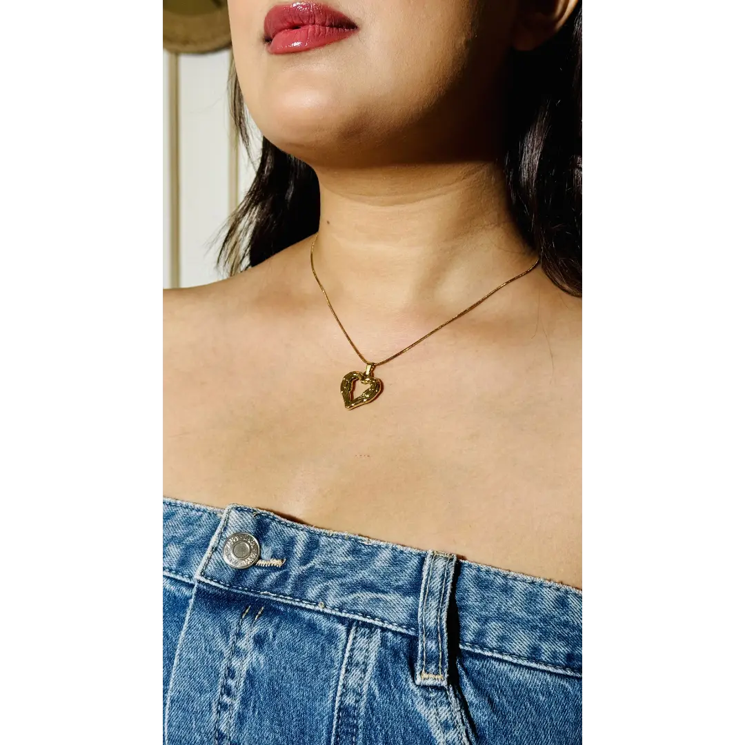 18K Gold Plated Heart Necklace