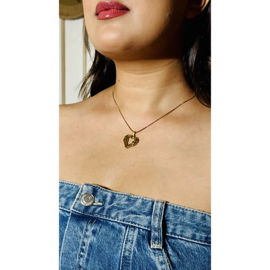 18K Gold Plated Heart Necklace