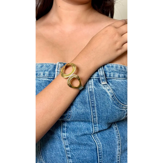 Broad Stainless Steel Bracelet