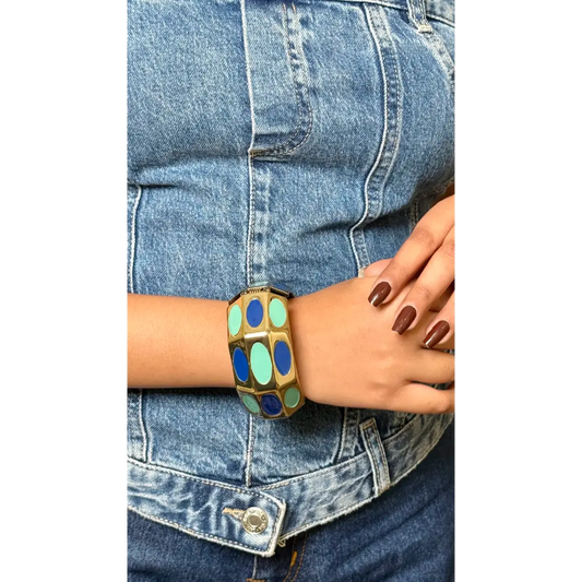 Blue Stainless Steel Kada