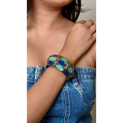 Blue Stainless Steel Kada
