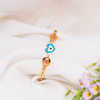 Heart Evil Eye Bracelet