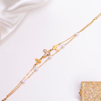 Pearl Charm Bracelet