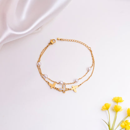 Pearl Charm Bracelet