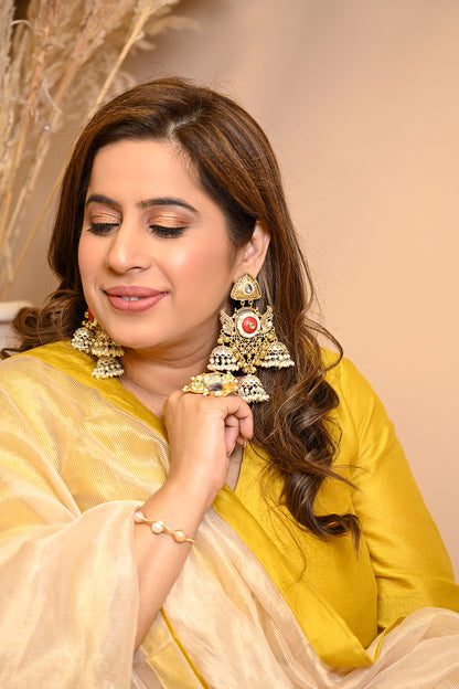Red Long Shaadi Waali Jhumkis